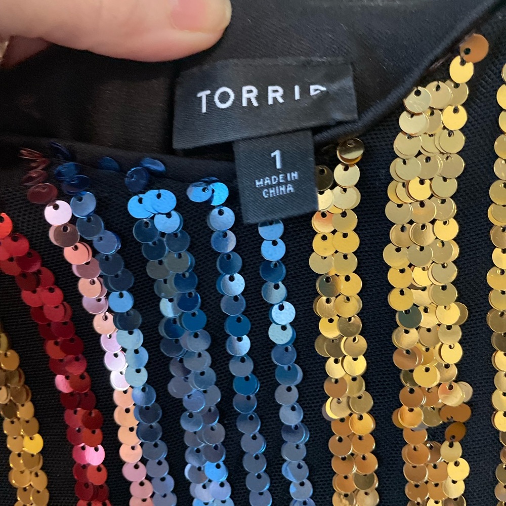 Multicoloured sequin dress